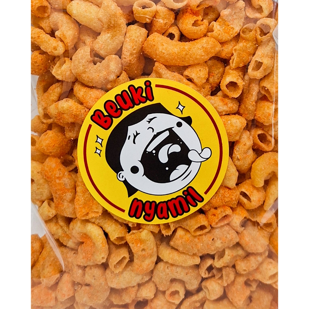 

[BEUKI NYAMIL] - Makaroni | Keju, Asin, Pedas | Premium, Renyah