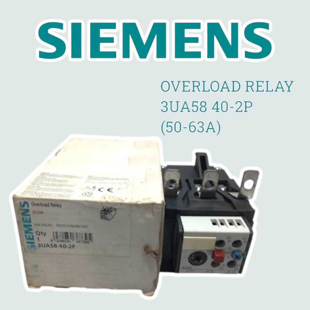 OVERLOAD RELAY TIPE 3UA58 40-2P (50-63A) MERK SIEMENS