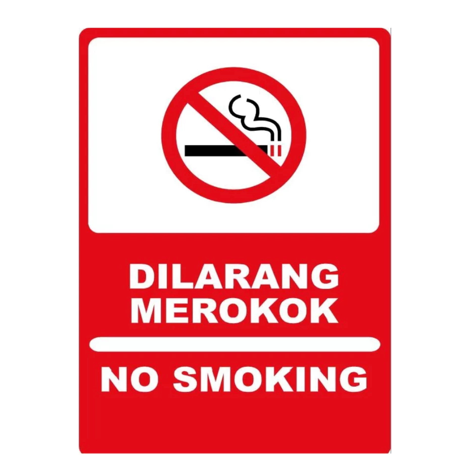 

STIKER NO SMOKING 10x15 cm DILARANG MEROKOK NO SMOKING VAPE RAMBU PERINGATAN BAHAYA