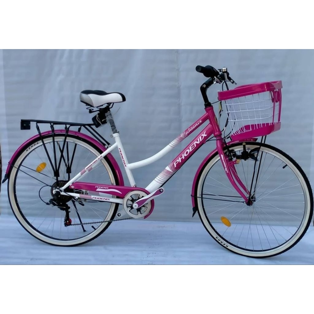 Sepeda ctb perempuan mini Phoenix keranjang dewasa 26 inch