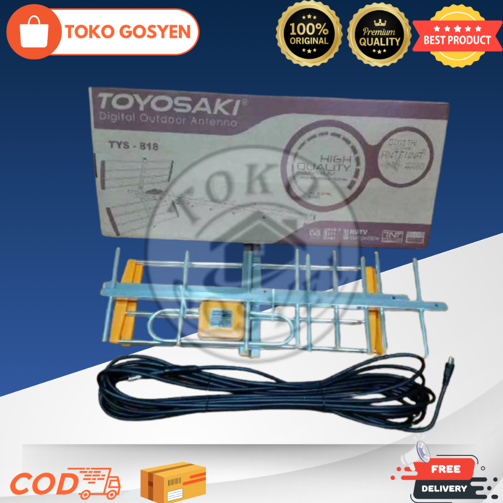 Antena  TV Digital Outdor Toyosaki Antena TYS 818 Cocok untuk semua jenis TV Bisa STB