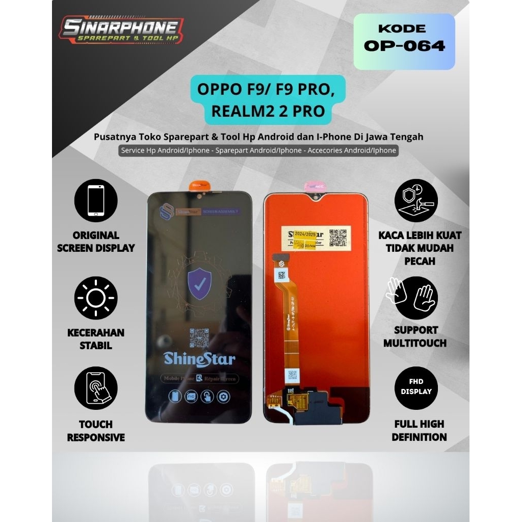 LCD OPPO F9/F9 PRO/REALME C2 PRO KUALITAS ORIGINAL