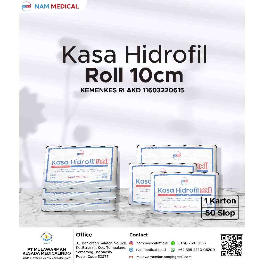 Kasa Hidrofil Roll 10 cm x 4 Y