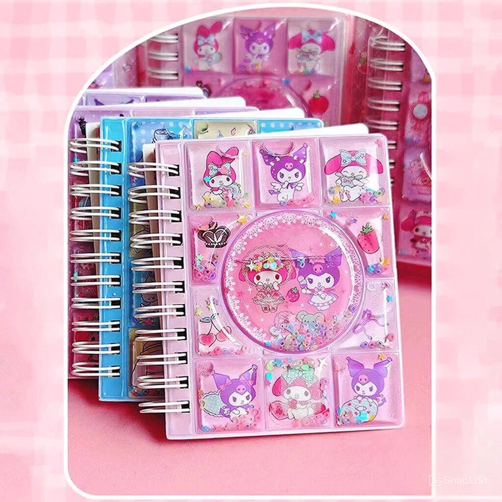 

Notebook Ring Spiral Lucu Buku Tulis Diary Sanrio Kuromi Cinnamoroll Mini Cute Anak