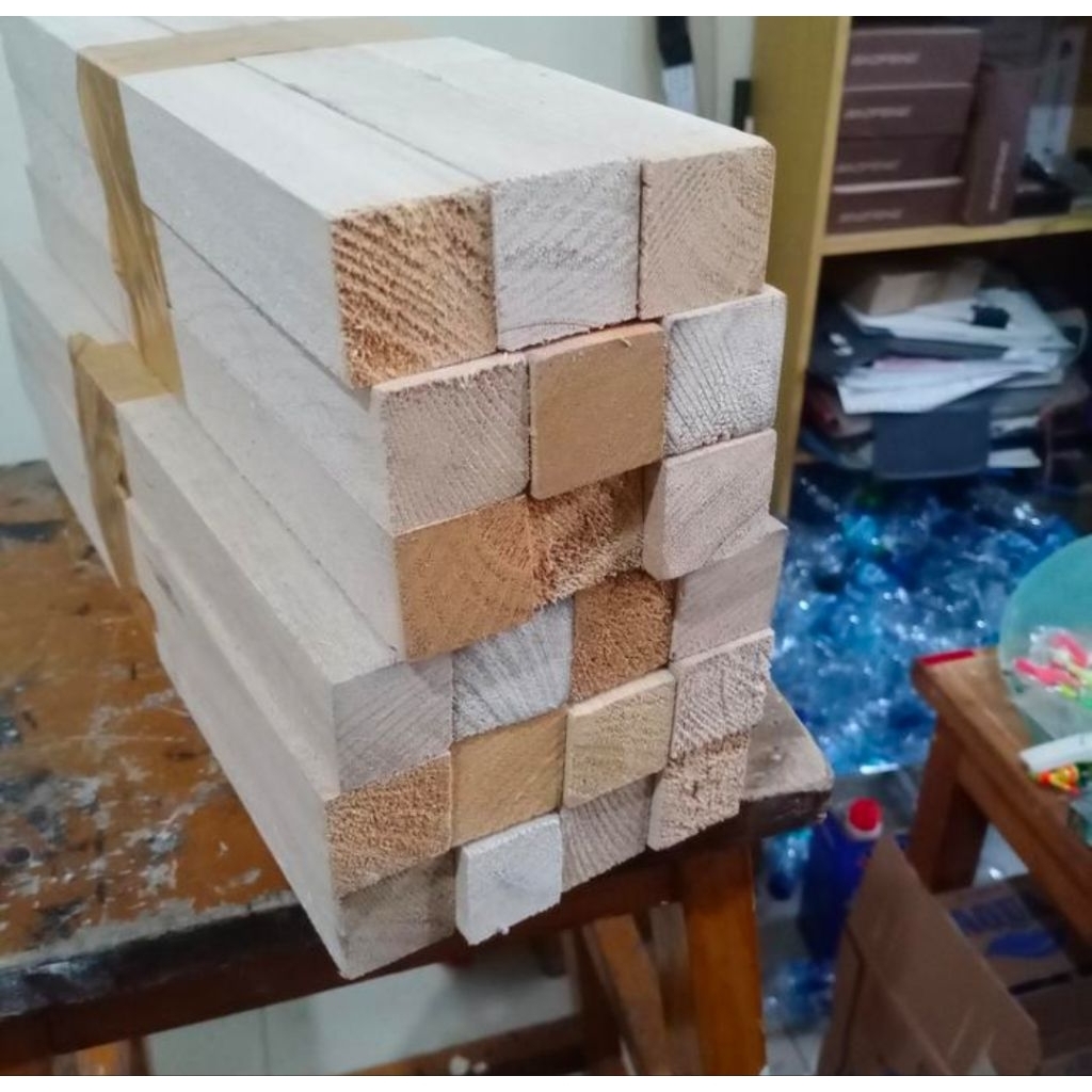 Kayu balsa stick 30mm x 30mm x 30cm Balsa reng balsa 3CM balsa maket