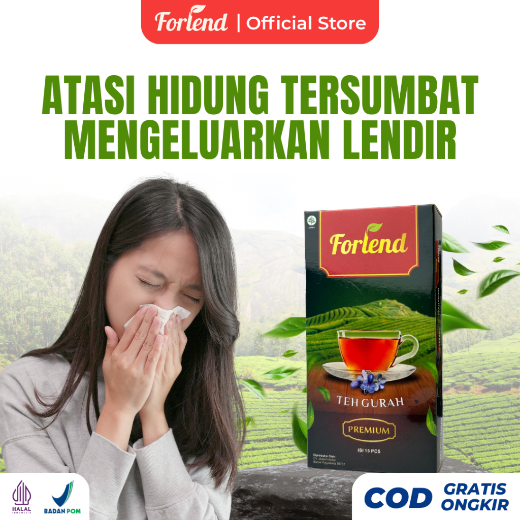 

Teh FORLEND Sembuhkan Batuk Flu, Pilek & Dahak, Keluarkan Lendir Secara Alami