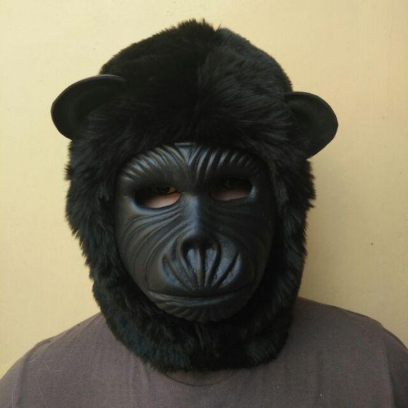 ✔️READY Topeng monyet / Topeng Aksesoris / Topeng Monyet Gorilla Bulu Topeng Karakter Monyet