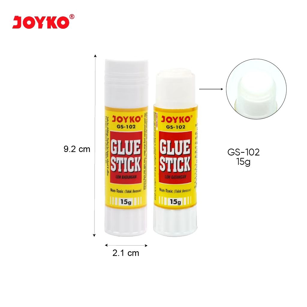 

Joyko GS-102 15 Gram | Glue Stick 15 gram | Lem Kertas Batang