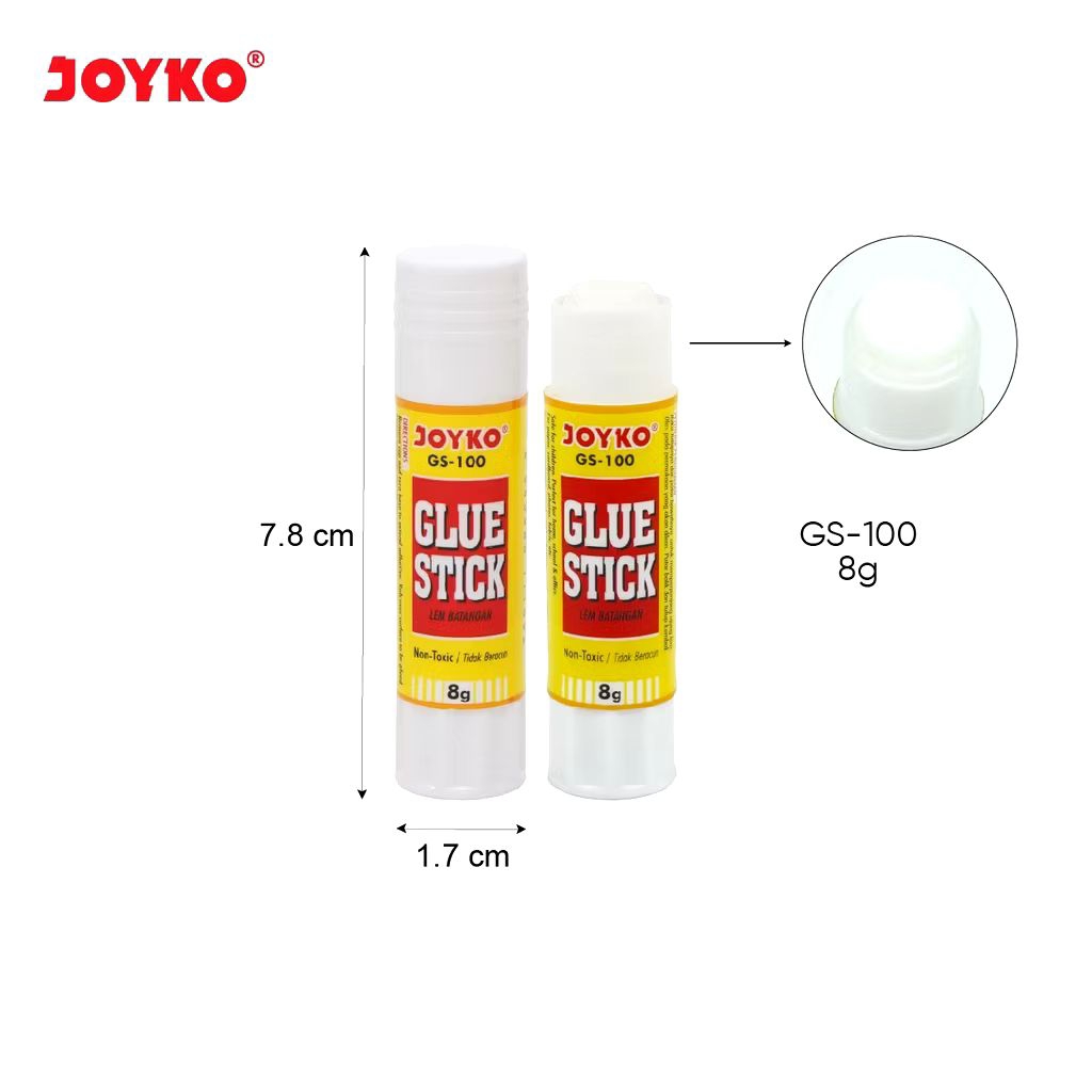

Joyko GS-100 8 Gram | Glue Stick 8 Gram | Lem Kertas Batang