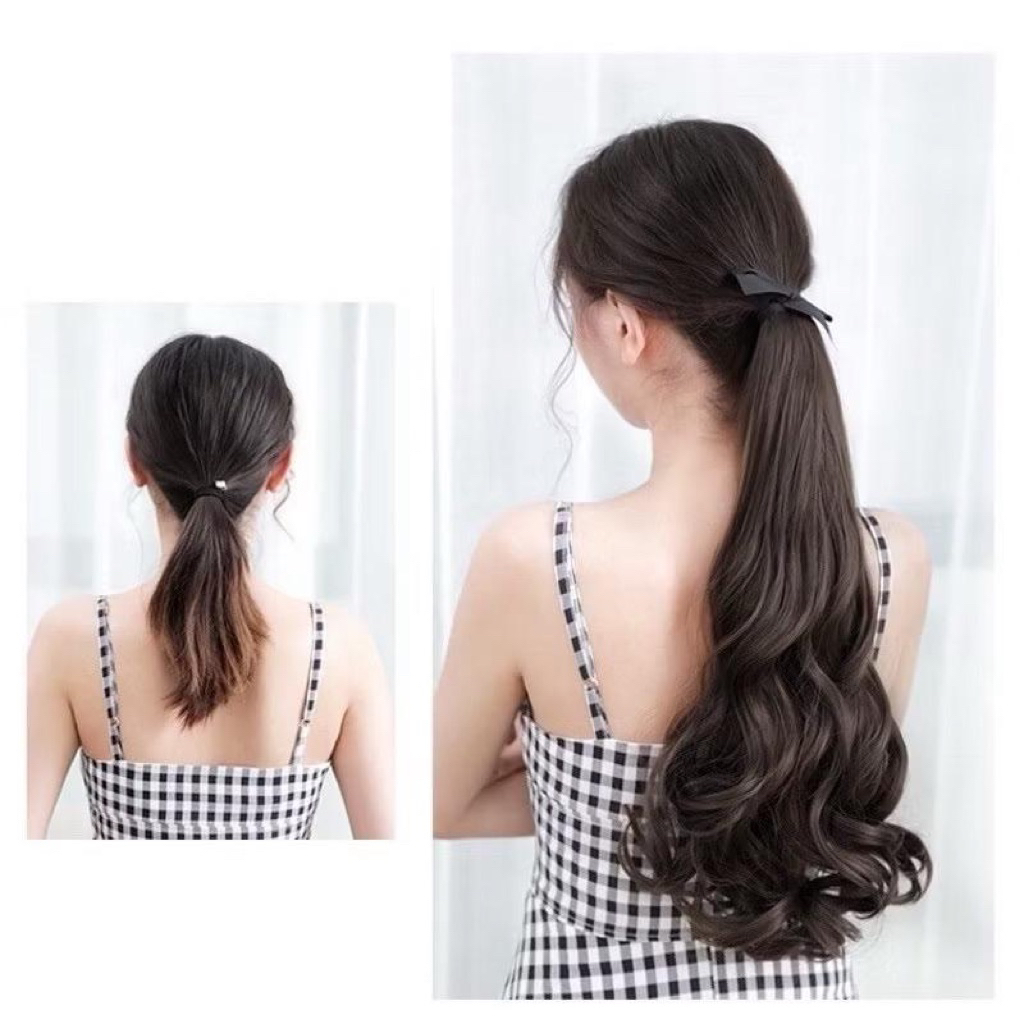 SANGGUL JEPIT PITA ADONA CURLY 60CM/JEPIT PONYTAIL/JEPIT RAMBUT CURLY