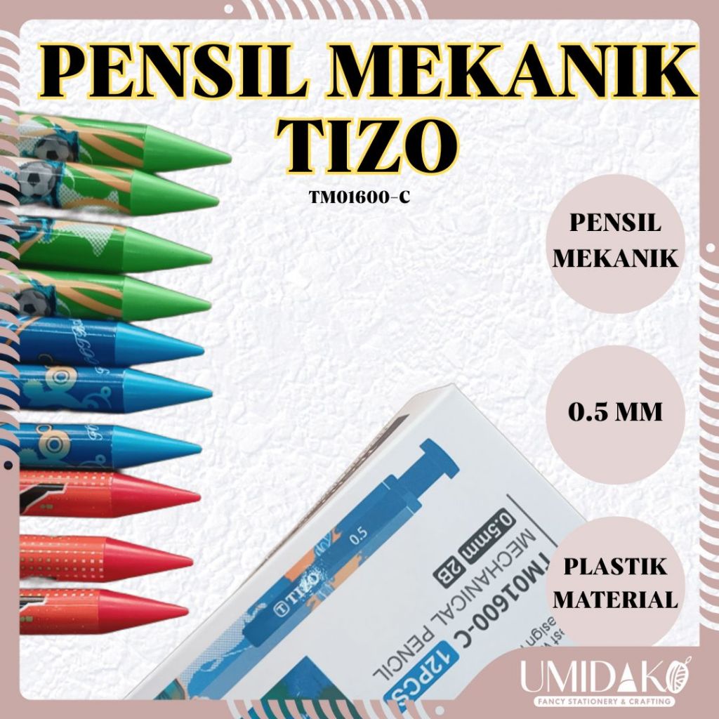 

[UMIDAKO] PENSIL ISI/PENSIL MEKANIK TIZO 0,5 MM