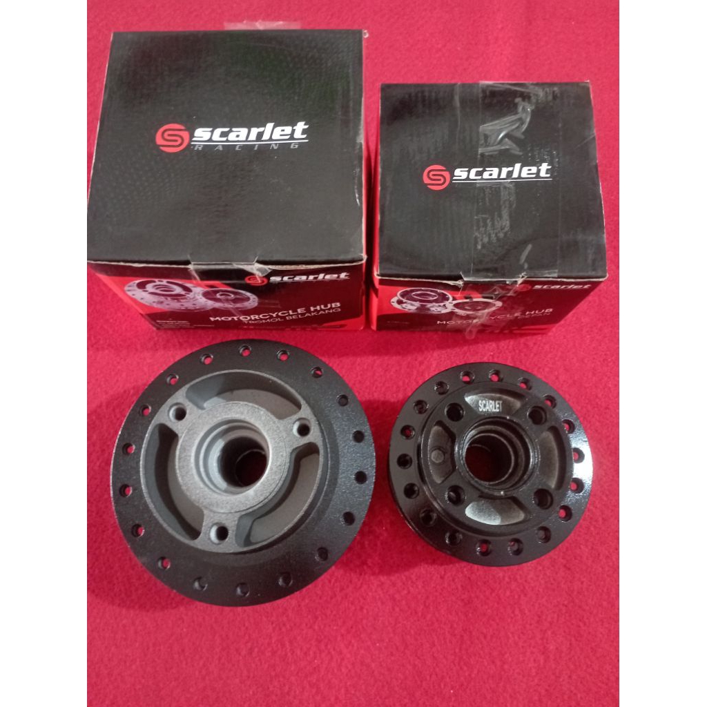 Tromol Satria Fu Hitam Depan Belakang Black Original Scarlet