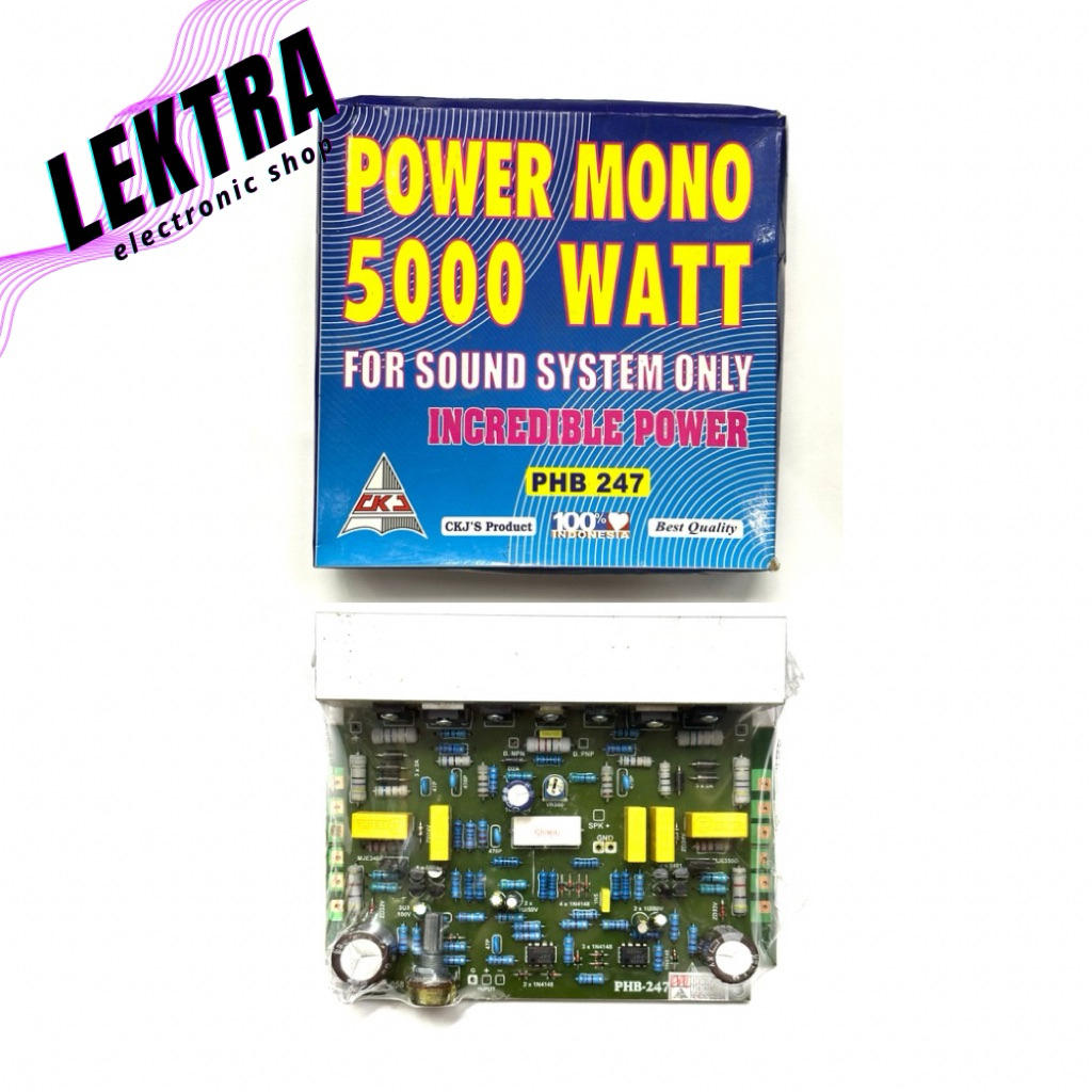 Kit PHB 247 Power Mono 5000 watt for Sound System Only Incredible Power 5000w 5000watt w CKJ