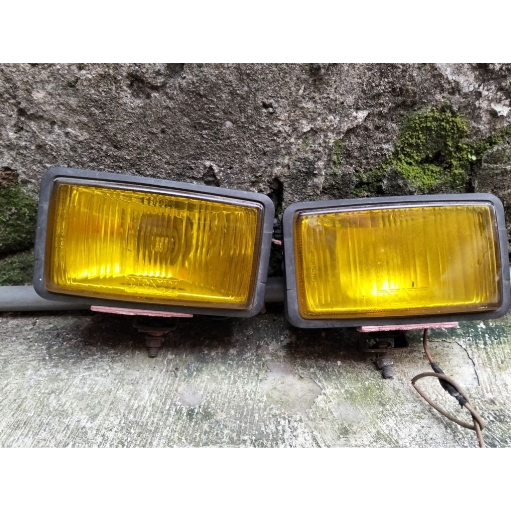 foglamp lampu kabut lampu sorot lampu tembak denji kuning diameter 16cm