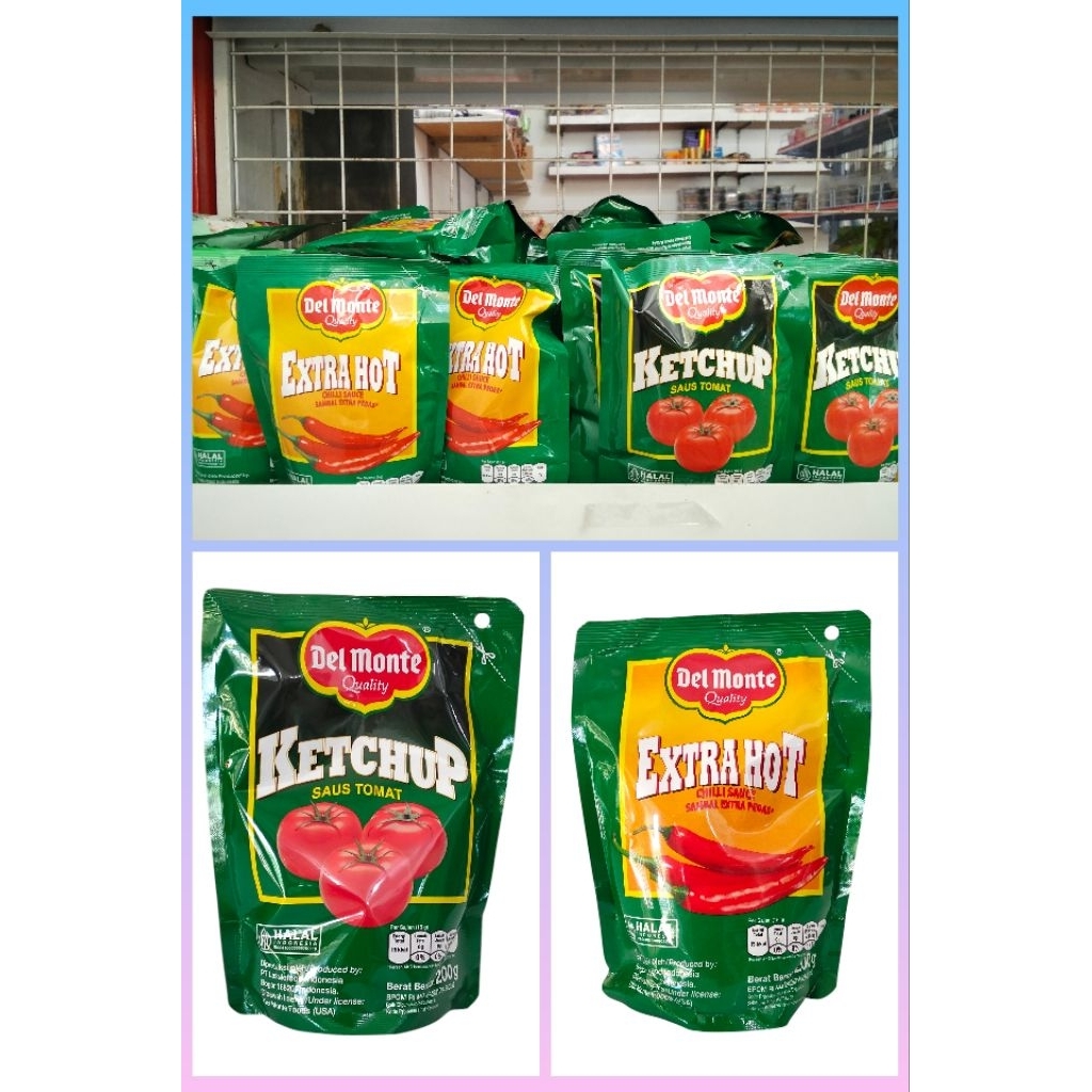 

Delmonte extra hot + delmonte saus tomat 200 gram