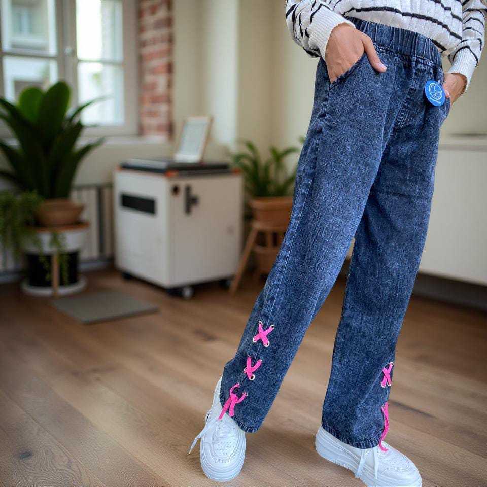 BF KOREA KIDS / CELANA BOYFRIEND ANAK-ANAK USIA 7-12 TAHUN CELANA JEANS ANAK PEREMPUAN