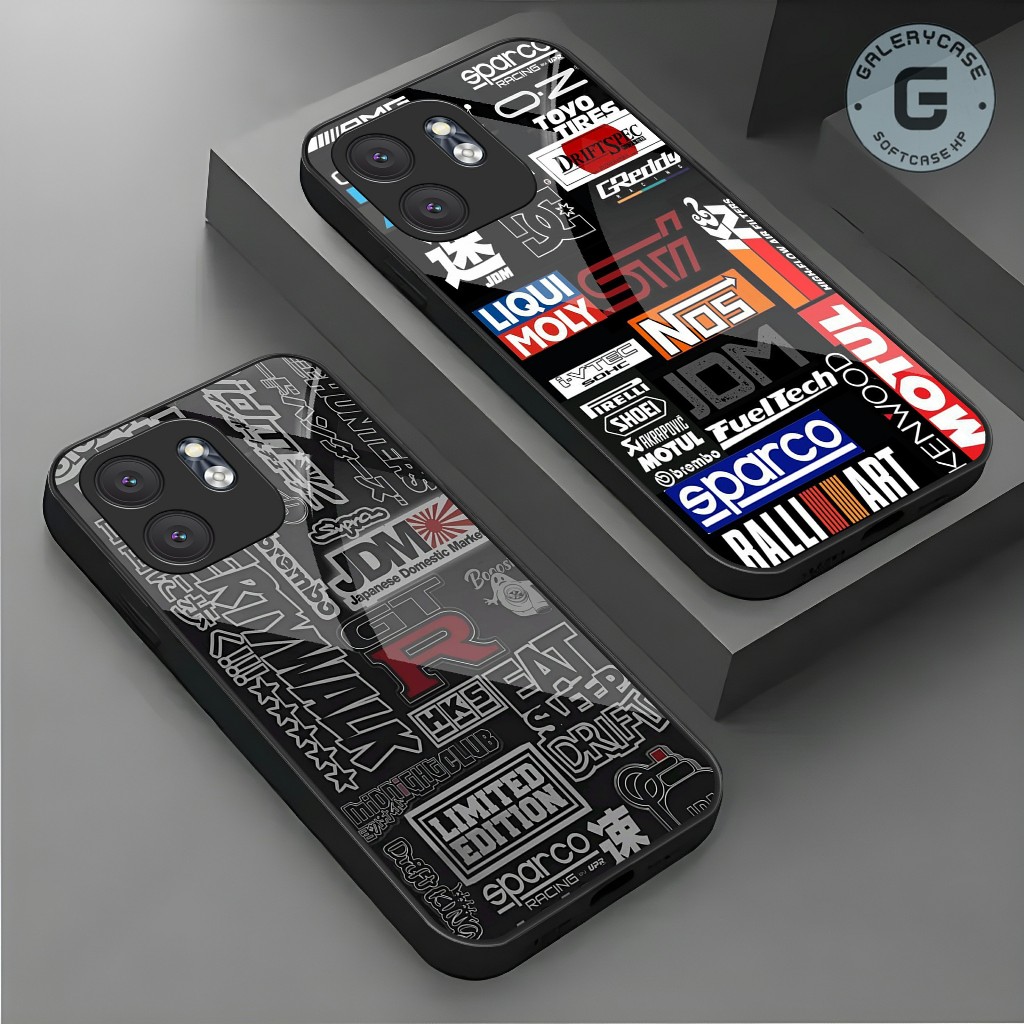 Casing hp INFINIX softcase glass case Handphone INFINIX - Pelindung Handphone - Aksesoris Handphone