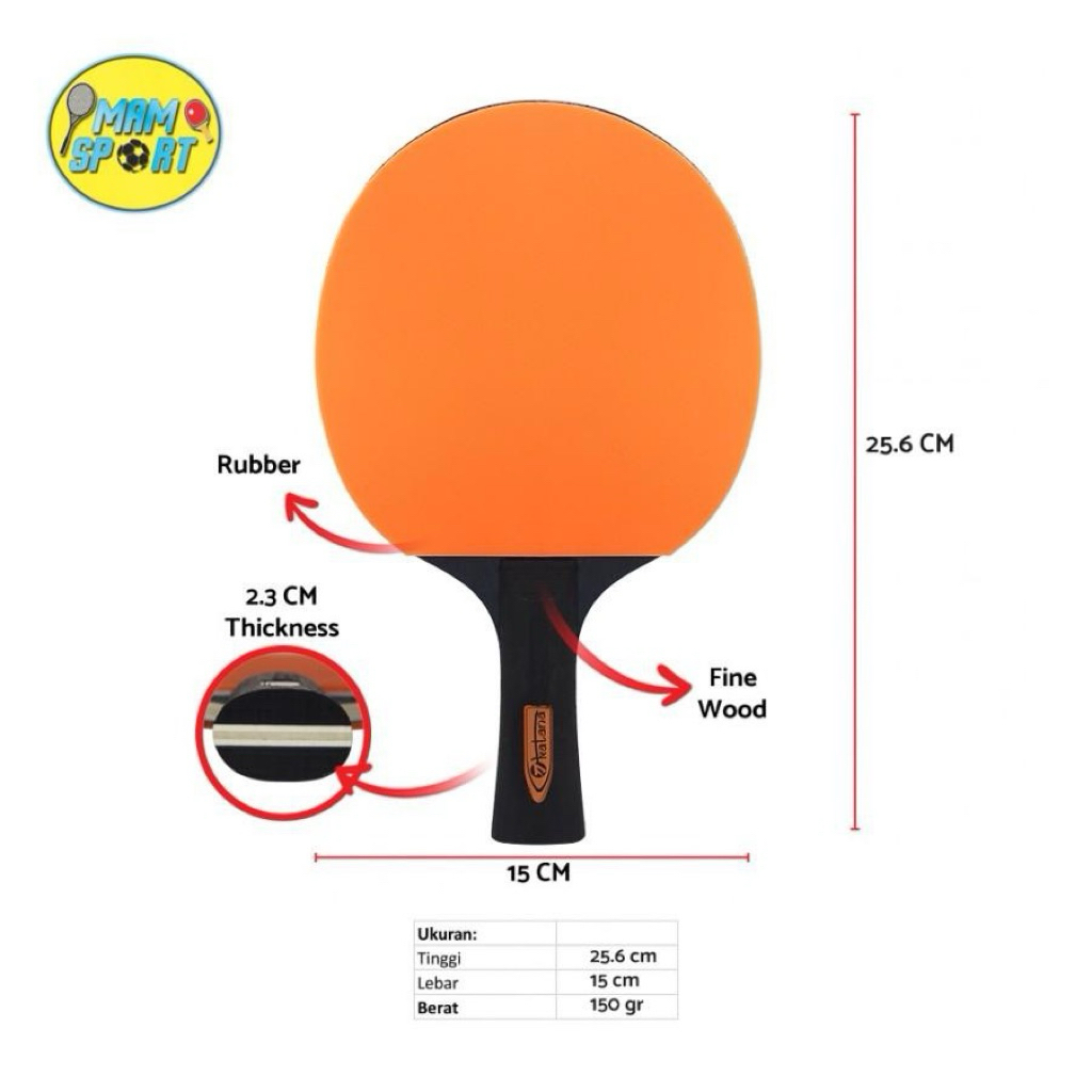 Bet Pingpong Tenis Meja KATANA KBC-55 Original