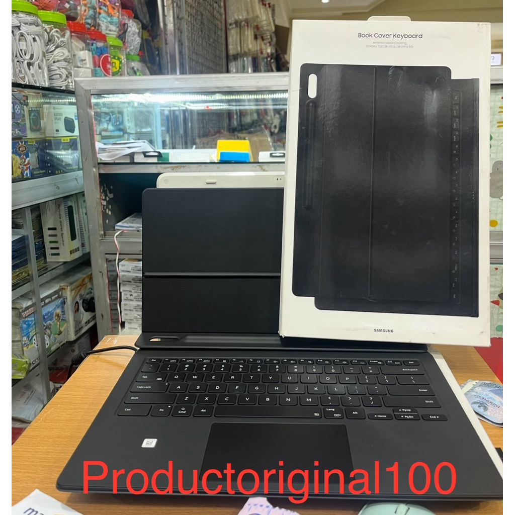 SAMSUNG Book Cover Keyboard Galaxy Tab S8 Ultra 5G Second Bekas