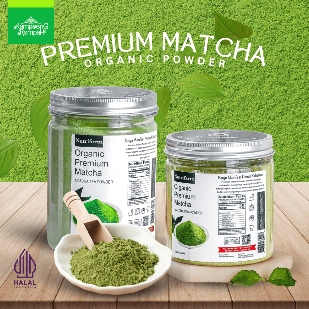 

Premium Organic Matcha - Minuman Matcha Bubuk 440g 270g