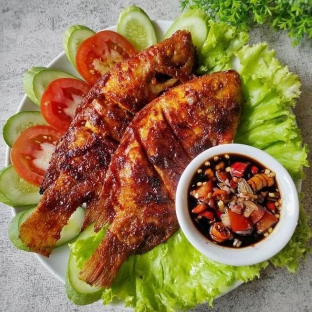 

Paket nasi nila bakar