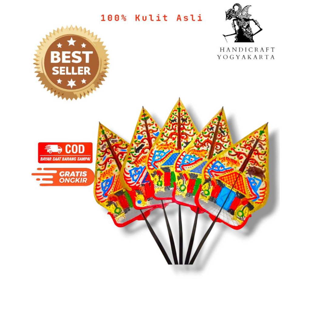 Gunungan kayon wayang kulit sapi murah tinggi -+45cm