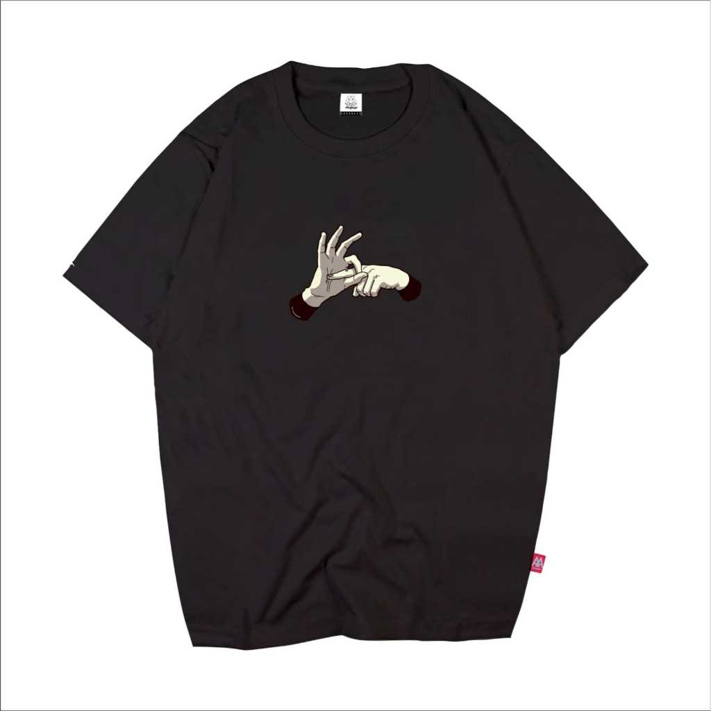 Kaos Distro Hitam Simple / Kaos Simpel Murah / Kaos Casual Pria / Baju Kaos Distro Basic Regular Fit