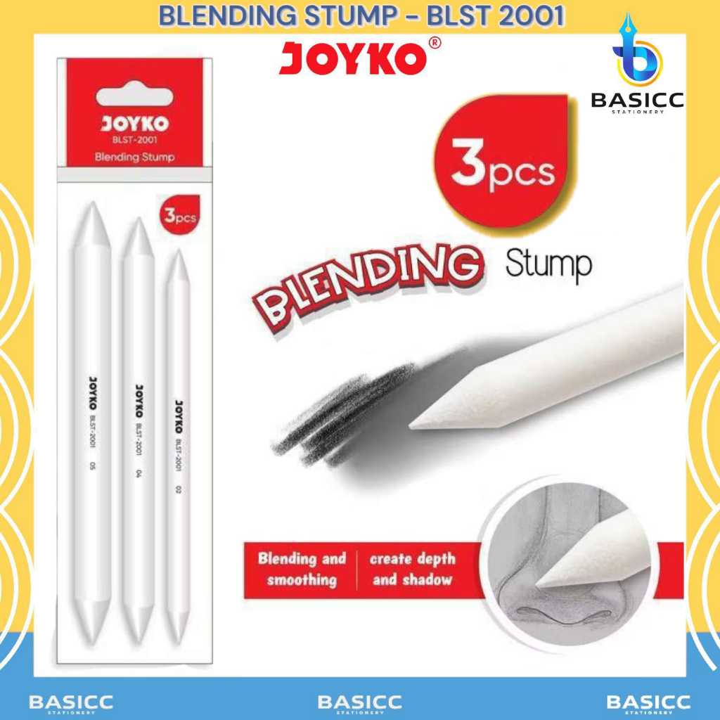 

Joyko Blending Stump Paper Stump BLST-2001 | @1 Set=3 Pcs