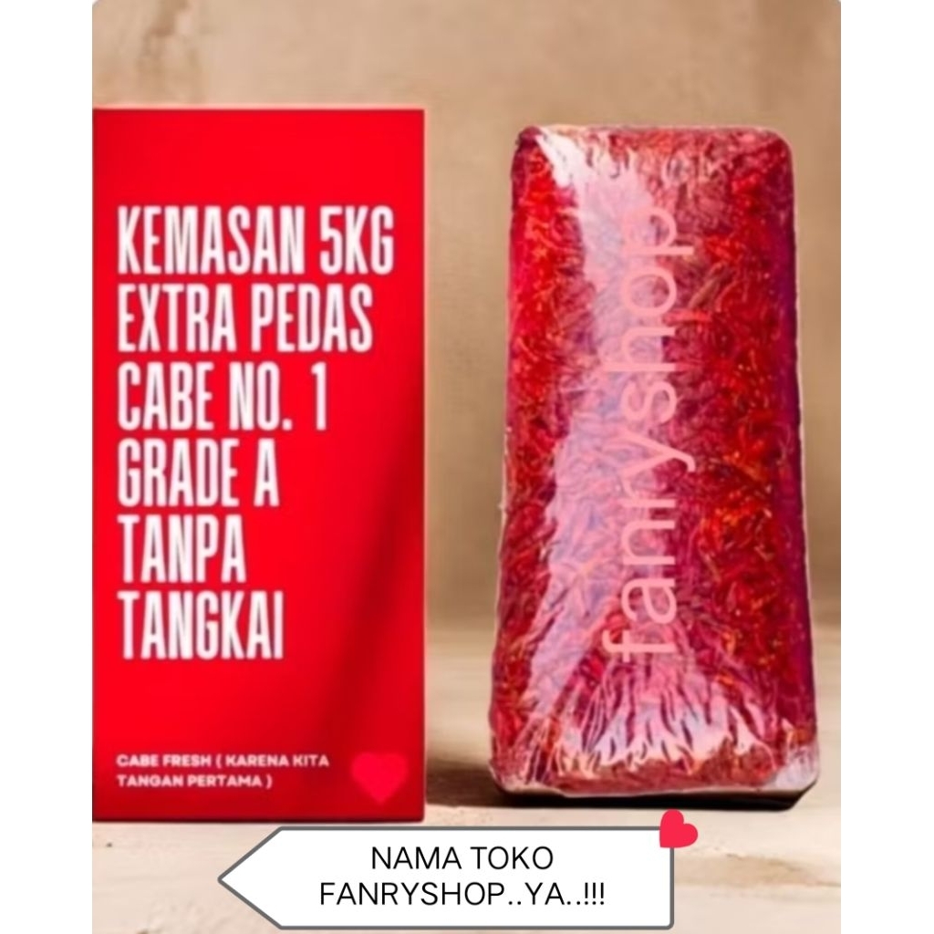 

SPESIAL...!!!Cabe Rawit Kering Teja/Japlak Tanpa Tangkai Kemasan 5 Kg