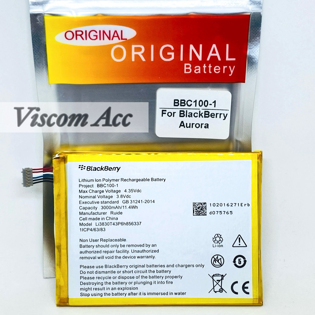 Baterai bb aurora original bbc100-1 / Battery / Batre BB Aurora