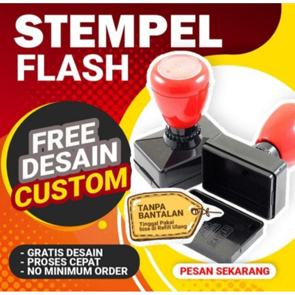 

Stempel custom murah, stempel flash