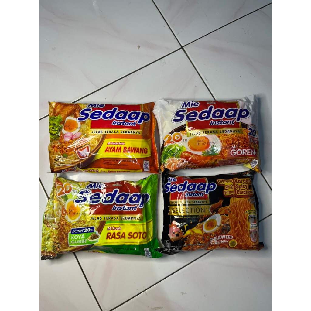 

[4PCS] Mie sedap isi 4 lebih hemat