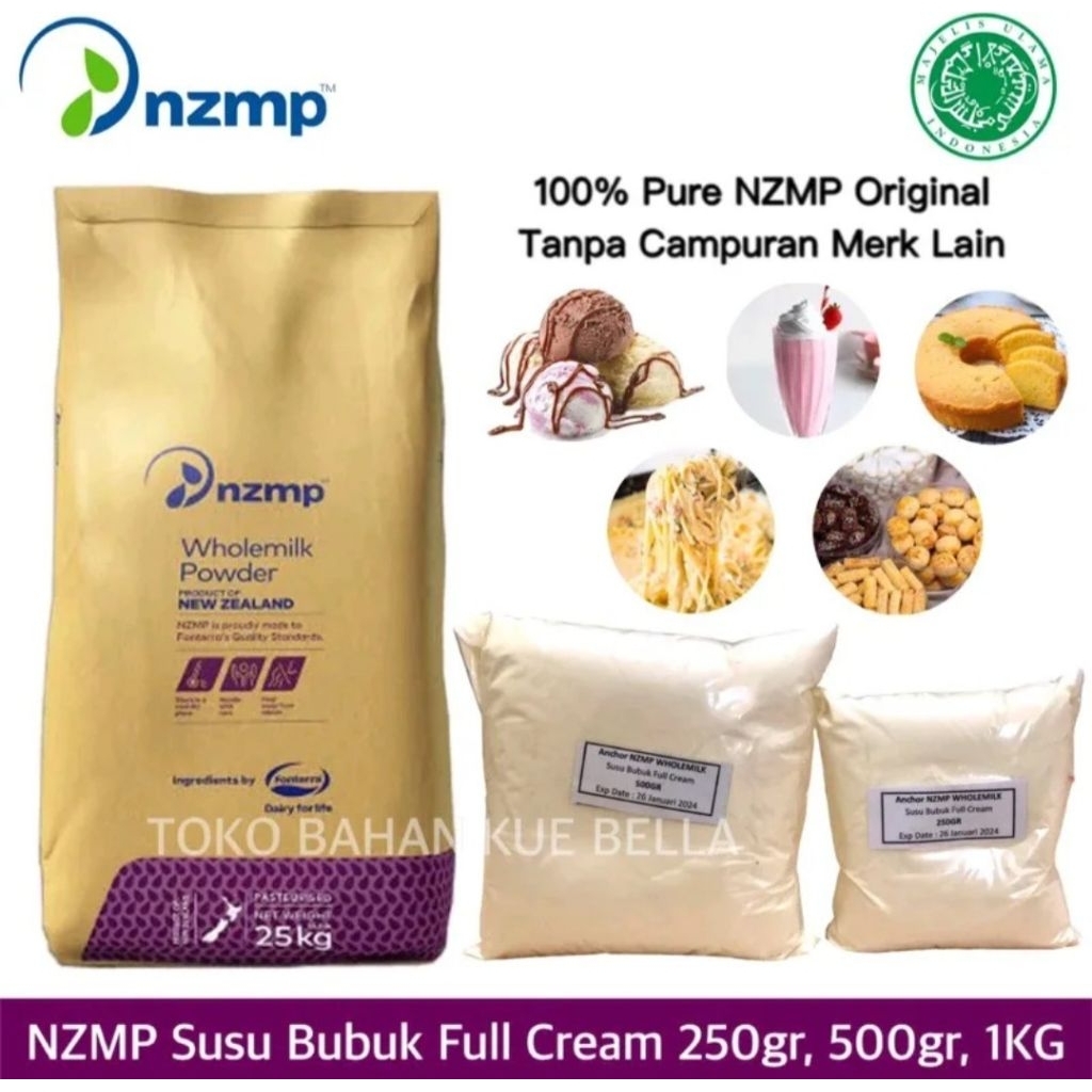

NZMP SUSU BUBUK FULL CREAM ORI REPACK 500 GR/ NEW ZEALAND MILK POWDER