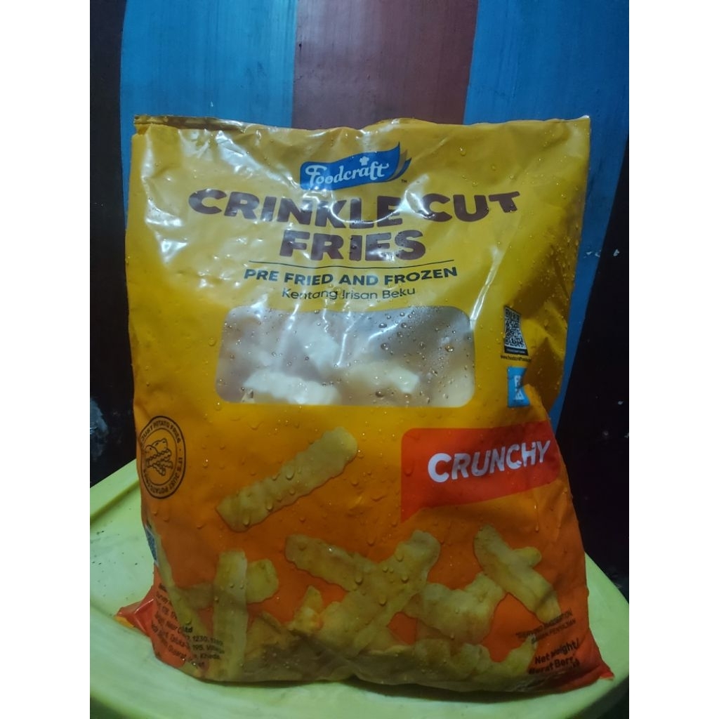 

Foodcraft Kentang Crinkle Cut Fries 1kg Kentang Foodcraft Crinkle Cut Fries