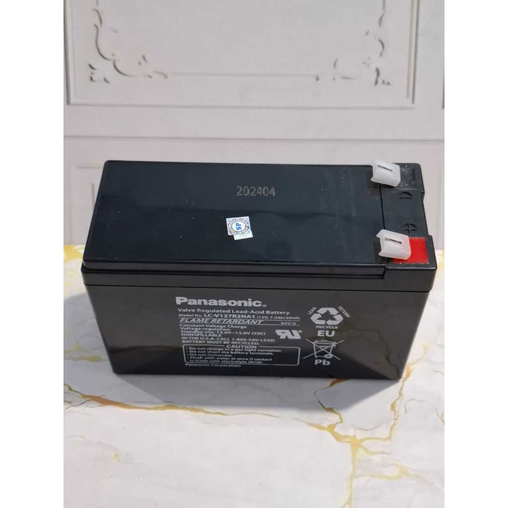 Batre Battery Baterai UPS Panasonic 12V 12 V 12Volt 7.2AH 7AH
