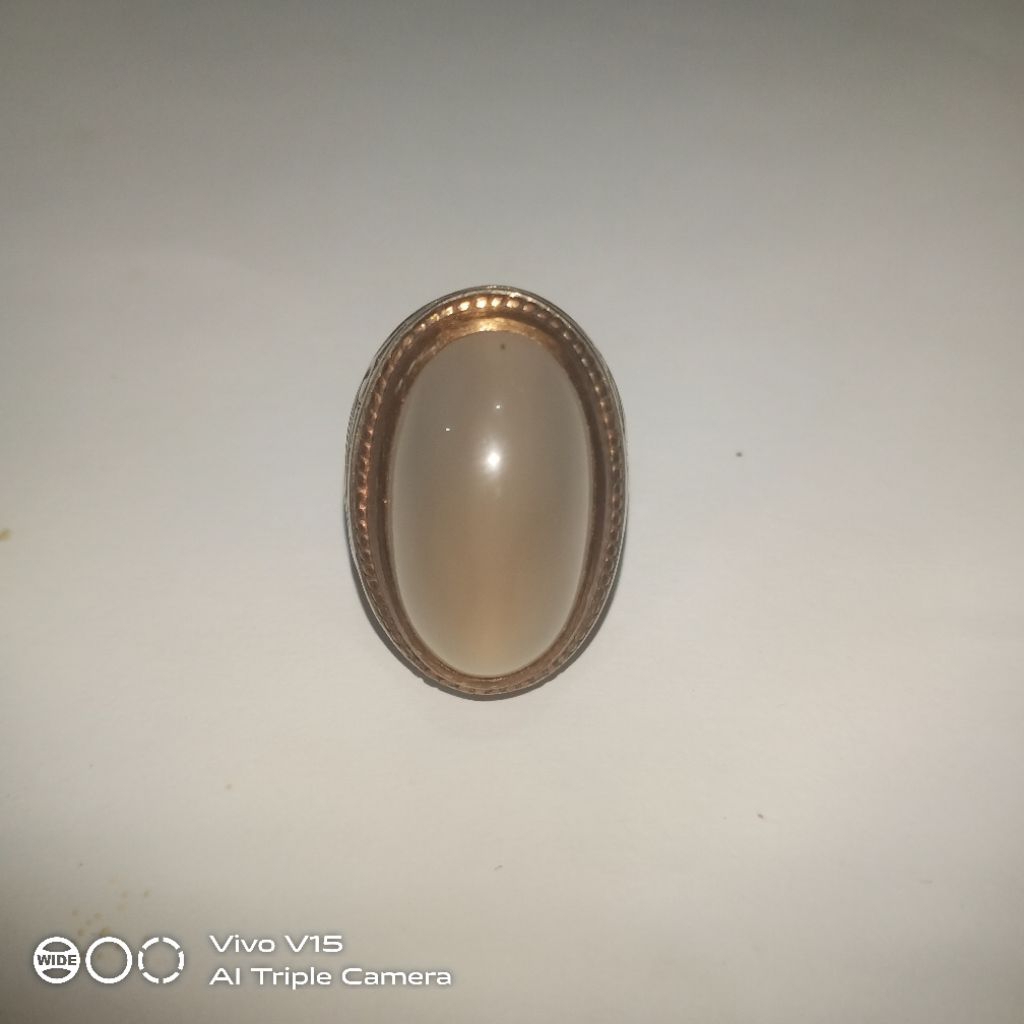 Cincin Batu Akik Cimpago Biru Bergiwang