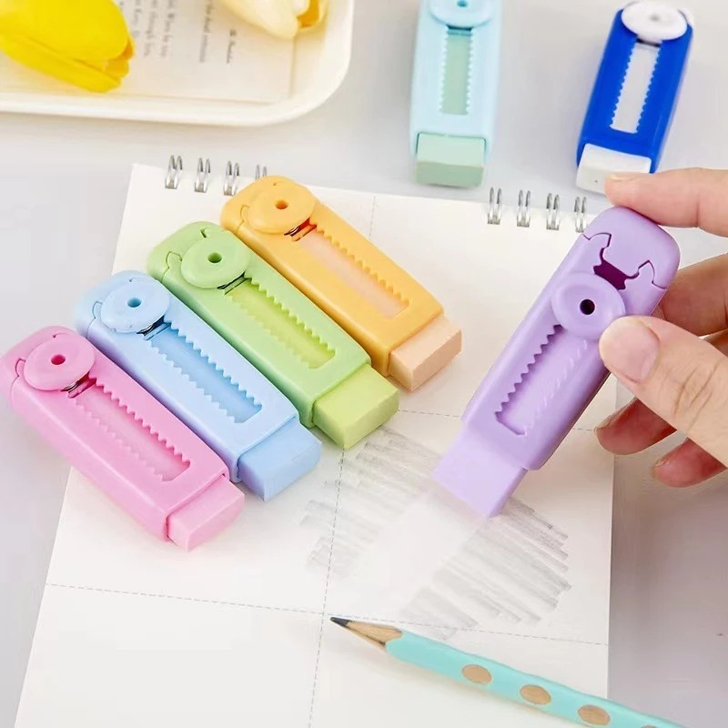 

[PGATK] Sliding Eraser / Penghapus Yang Dapat Ditarik/Penghapus Dorong/Penghapus Mekanik Warna Lucu