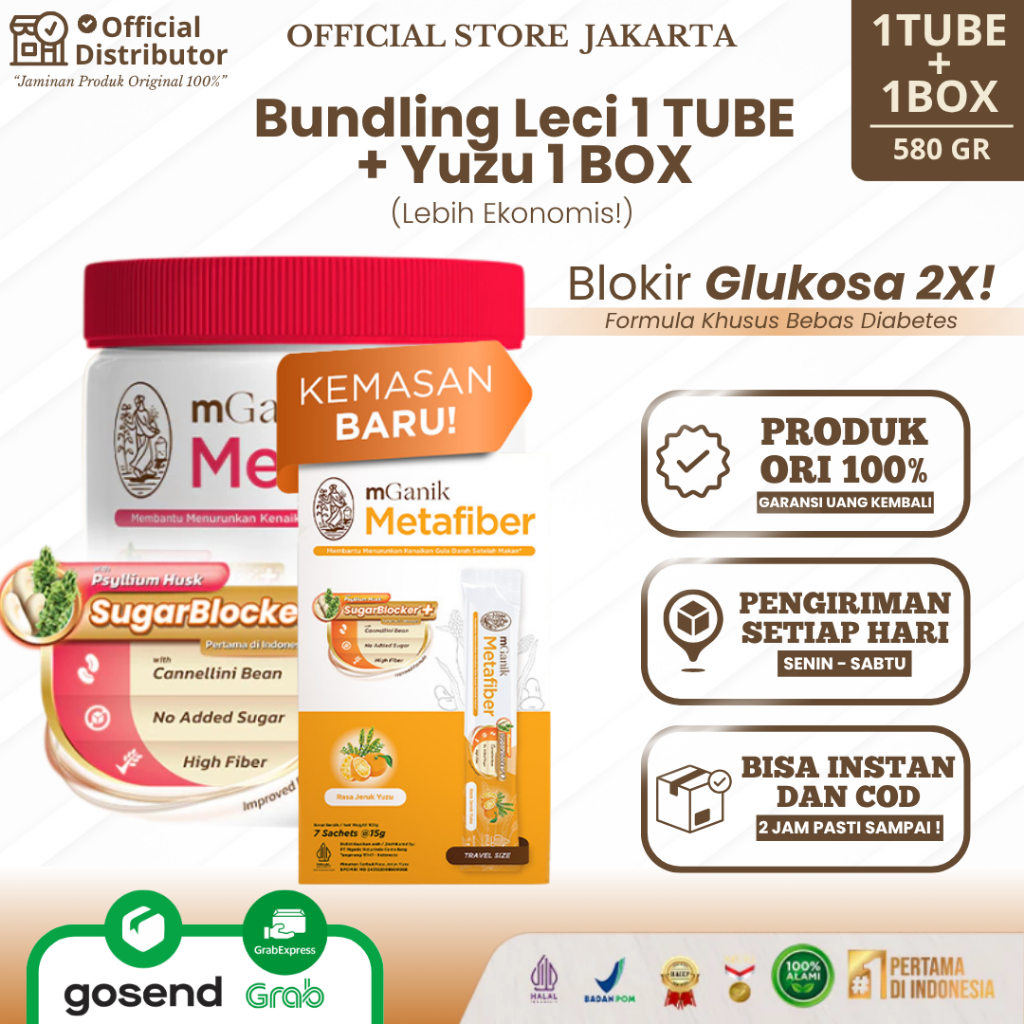 

[BUNDLING] mGanik Metafiber LECI TUBE YUZU BOX