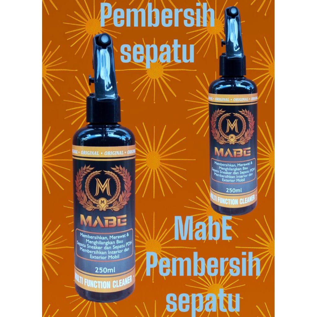 mabe pembersih sepatu tanpa air 250ml