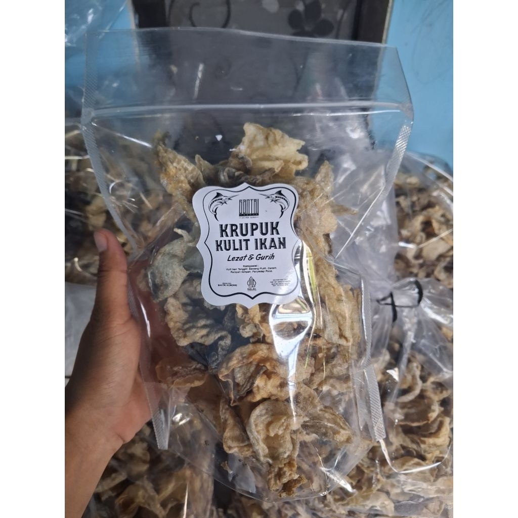 

kerupuk kulit ikan tenggiri