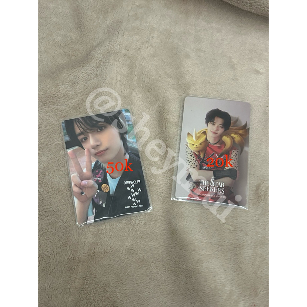 Photocard pc official txt beomgyu yeonjun, album only fight or escape
