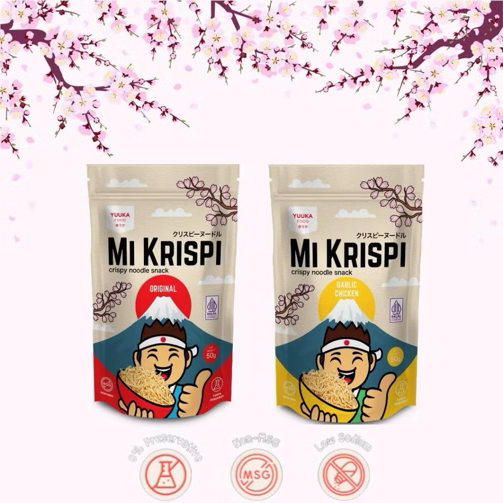 

YUUKA FOOD MIE MI KRISPI 50 GR | CRISPY NOODLE SNACK | SNACK CEMILAN ANAK 1TH+