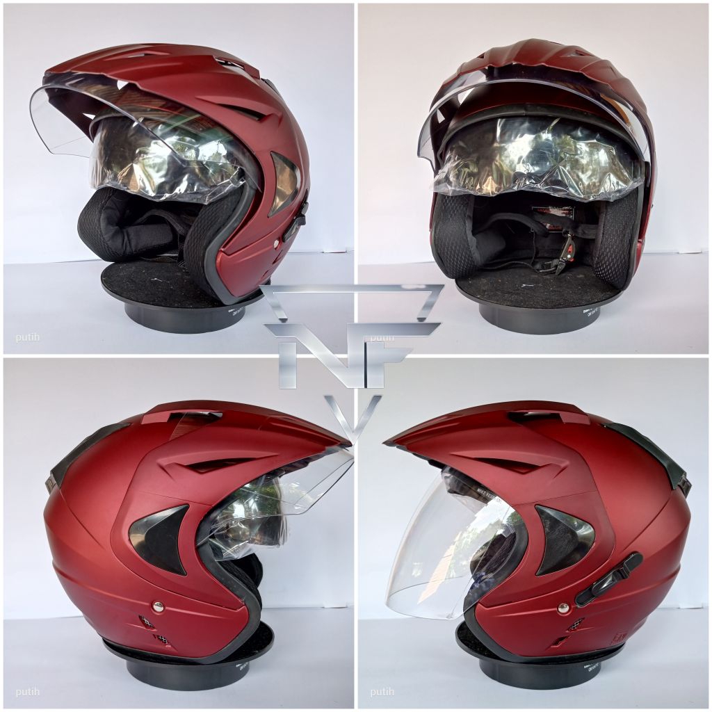 [JP] Helm Model INK basic JP8 - Helem Pria Wanita Keren Murah SNI