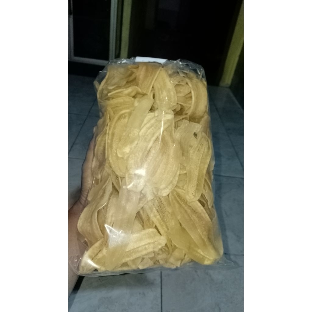 

jual kripik pisang/criping gedang 500g rasa lezat gurih nikmat, harga murah