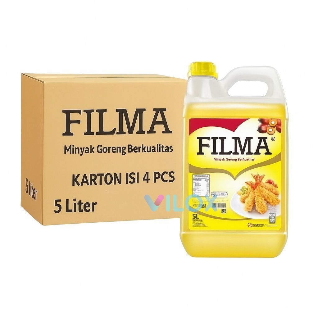 

Filma Minyak Goreng 4 x 5 Liter karton | Kemasan Jerigen | Cocok Usaha & Rumah Tangga