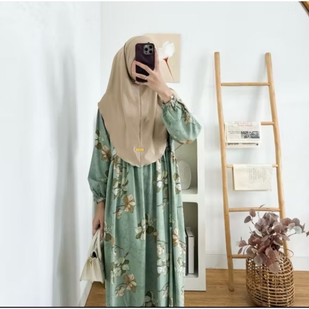 gamis hijau tosca