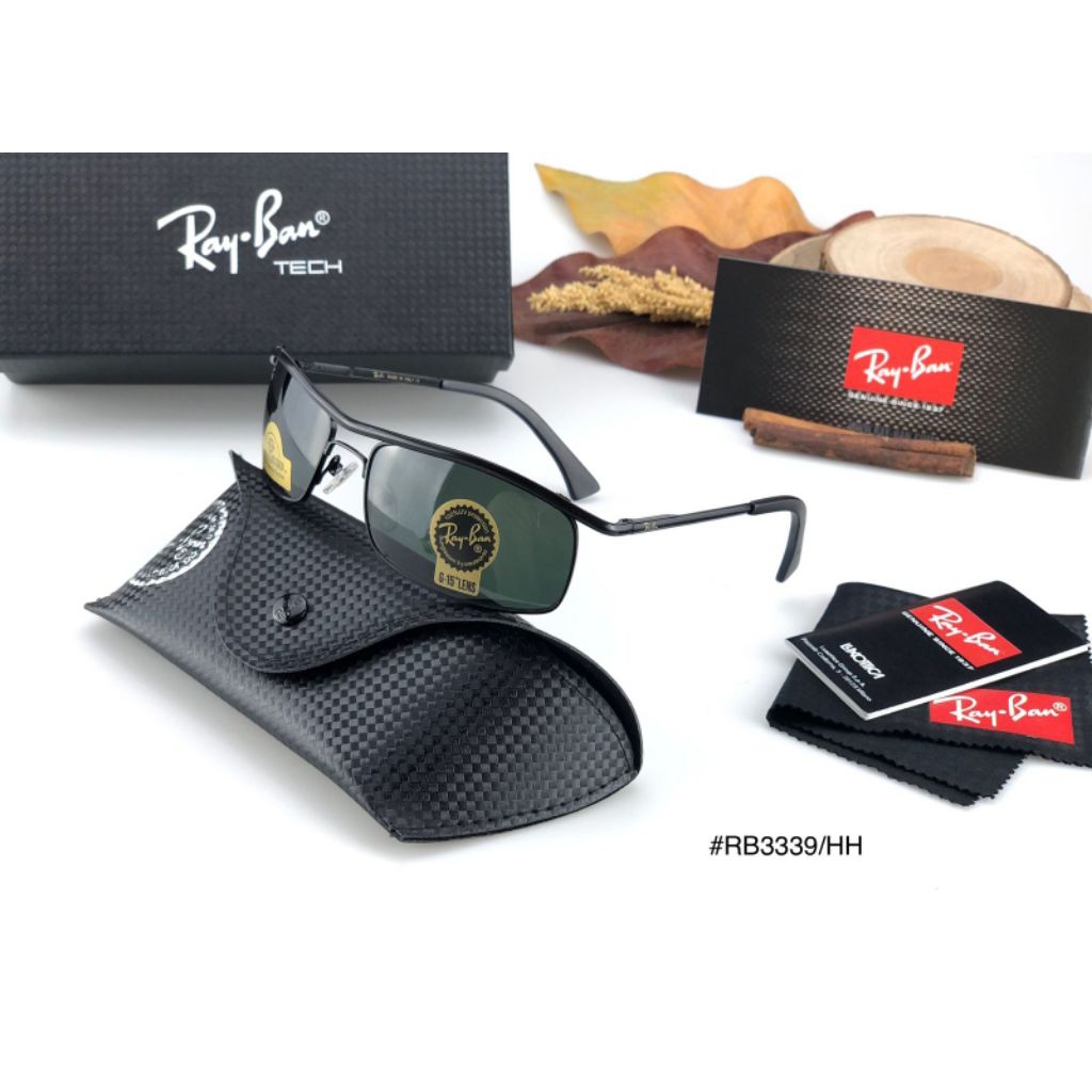 kacamata sunglasses rb3339 fullset box