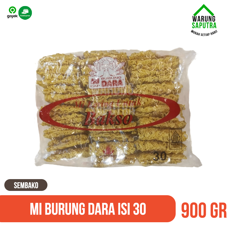 

Mie Burung Dara / Mie Kering Isi 30 pcs 900 gr