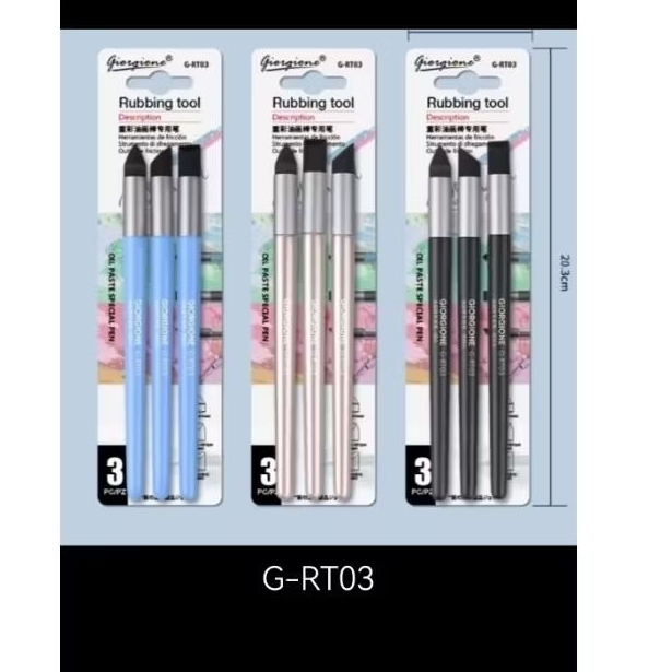 

pena gosok sketsa set/ rubbing tool set pena Giorgione hemat lebay