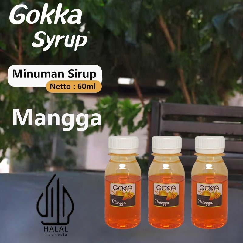 

GOKKA Syrup Minuman Sirup / Sirup Mangga / 60ml Sirup Mangga